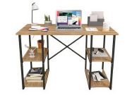 psací stůl s policemi, barva borovice