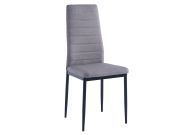 Jídelní čalouněná židle CASA 95179 4 černá/šedá