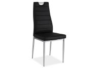 Jídelní čalouněná židle H-260 černá/chrom