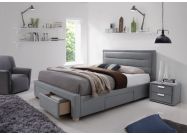Čalouněná postel INES 160x200 šedá