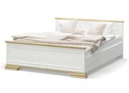postel 160 cm, barva borovice andersen/zlatý dub