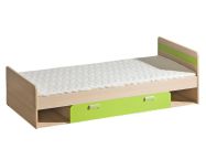 LIMO L13 postel s úložným prostorem zelená