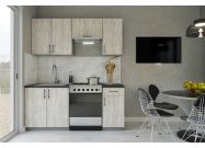 kuchyňská linka180, barva artwood light/stone gray 